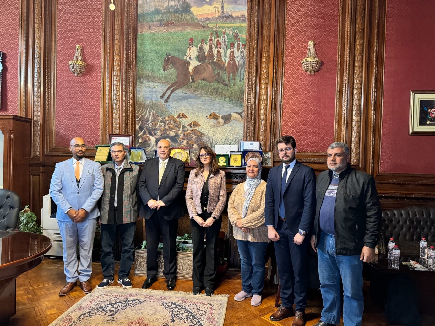  Une délégation de l'OSS, reçue par Dr. Hosam Shawky, Président du Desert Research Center au Caire, 25 février 2024